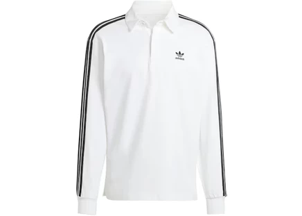 Мужское поло Adidas Adicolor Rugby, белое