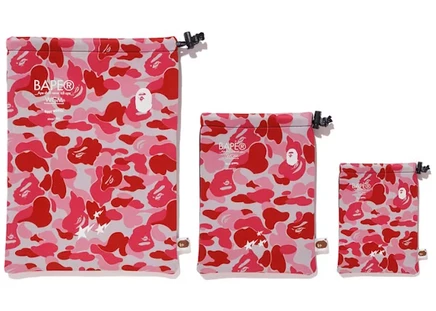 Унисекс комплект чехлов Bape ABC Gadgets SS18, розовый