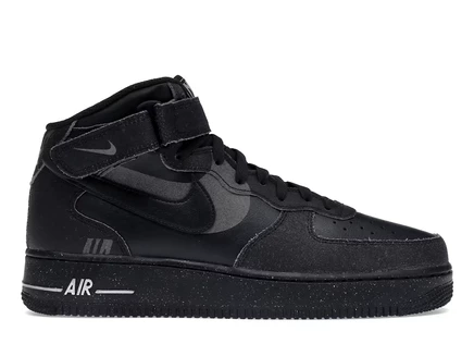 Мужские кроссовки Nike Air Force 1 Mid '07 LX Halloween 2022, черно-серые