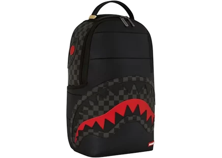 Женский рюкзак Sprayground Puffer Grey Check, черно-серый