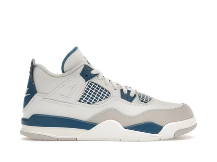 Детские кроссовки Jordan 4 Retro Military Blue (2024), синие