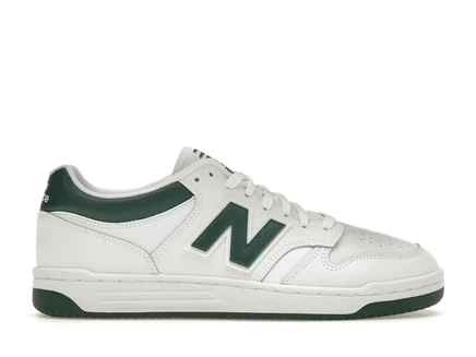 Мужские кроссовки New Balance 480, белые с зеленым