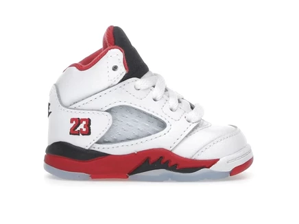 Детские кроссовки Jordan 5 Retro (2025), белые/красные/черные