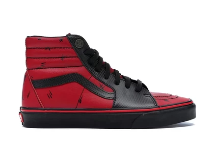 Мужские кроссовки Vans Sk8-Hi Marvel Deadpool, черно-красные