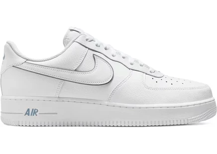 Мужские кроссовки Nike Air Force 1 Low 07 LV8, бело-серебристо-серые