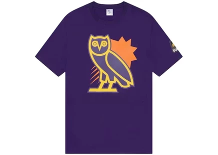 Мужская футболка OVO x NBA Phoenix Suns OG Owl, фиолетовая