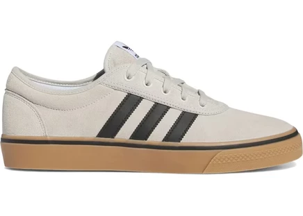 Мужские кроссовки Adidas Adi-Ease, белые/черные с коричневой подошвой