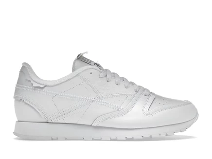 Мужские кроссовки Reebok Classic Leather, бело-черные