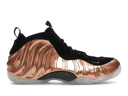 Мужские кроссовки Nike Foamposite One Copper, медно‑черные