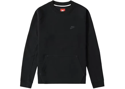 Мужской свитшот Nike Tech Fleece Crewneck, черный