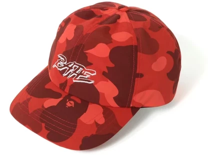 Мужская кепка Bape Color Camo Panel, красная