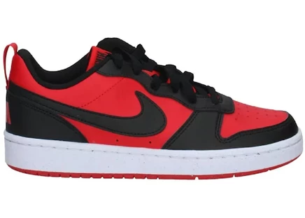 Детские кроссовки Nike Court Borough Low Recraft (GS), красно-черные