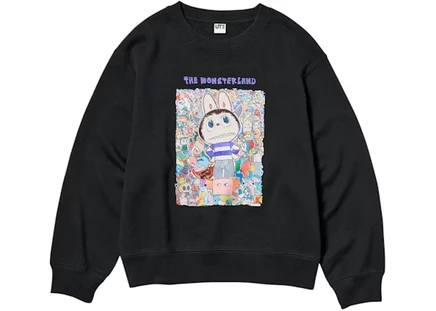 Детская толстовка Uniqlo x POP MART The Monsters, черная