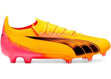 Мужские бутсы puma ultra ultimate fg/ag, желто-черные