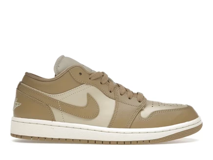 Женские кроссовки Jordan 1 Low Rattan, песочный камуфляж