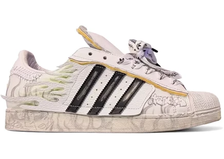 Мужские кроссовки Adidas Superstar Hellstar, белые