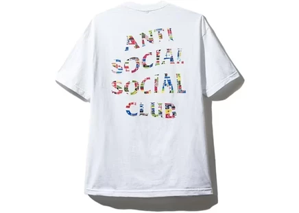 Мужская футболка Anti Social Social Club Flag, белая