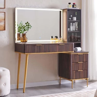 Туалетный столик Der Rose BALHAM, 5 ящиков, орех