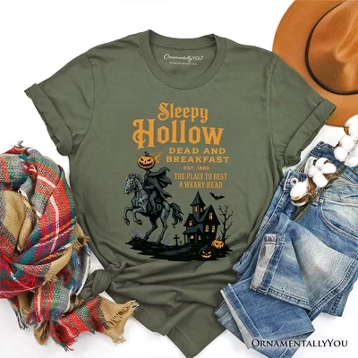 Женская футболка OrnamentallyYou Sleepy Hollow, зеленая