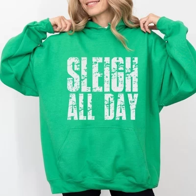 Sligh All Day Block Distressed - женская толстовка с капюшоном и рисунком grass