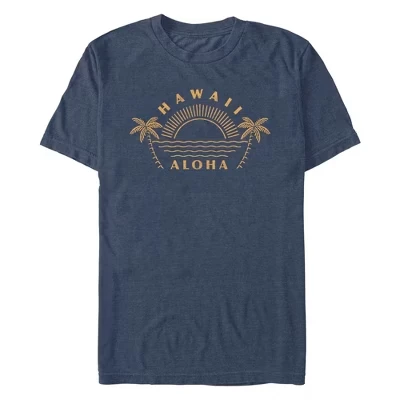 Мужская футболка с логотипом Lost Gods Hawaii Aloha синего цвета