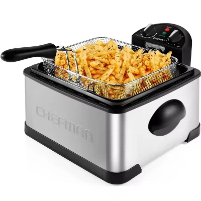 Фритюрница Chefman 4,5 л с таймером, нержавеющая
