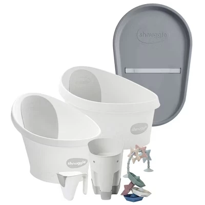 Набор для купания Shnuggle Growing Family 7 пр., разноцветный