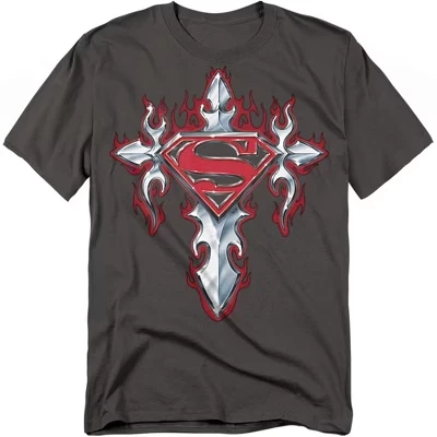 Мужская футболка Superman Gothic Steel, угольная