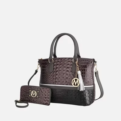 Сумка MKF Collection Autumn с кошельком, графитовая