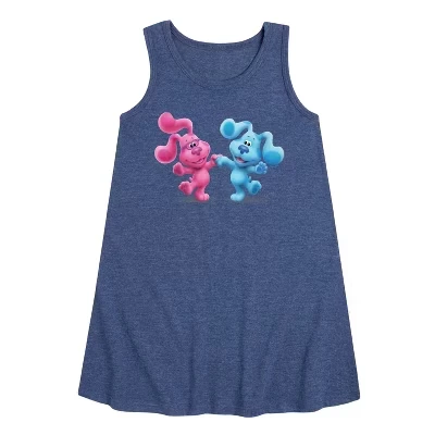 Детское платье Blue's Clues & You, меланжево-синее