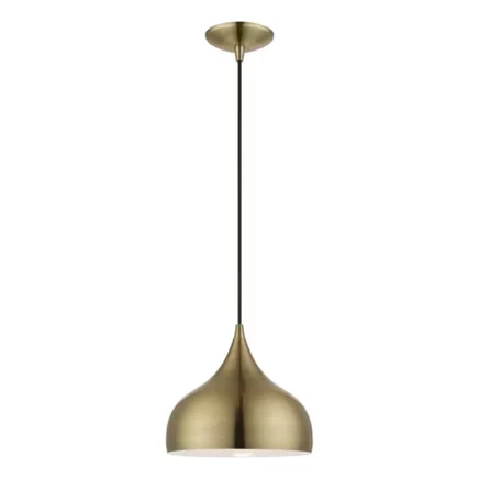 Подвесной светильник Livex Lighting Amador 1, античная латунь