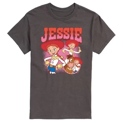 Мужская футболка с коротким рукавом Jessie And Bullseye и графическим рисунком цвета древесного угля