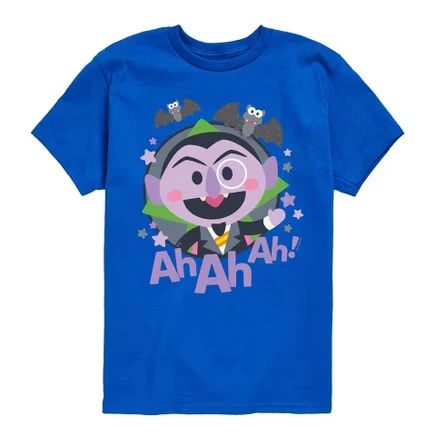 Футболка для мальчиков Sesame Street Kawaii Count, синяя