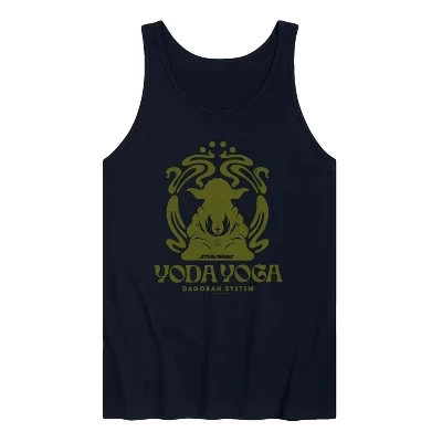 Мужская майка с графическим рисунком Yoda Yoga