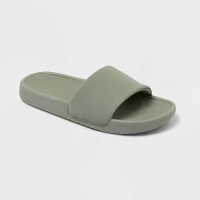Детские шлепанцы All in Motion Tatum Comfort, зеленые