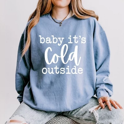 Женский свитшот Simply Sage Cold Outside, синий