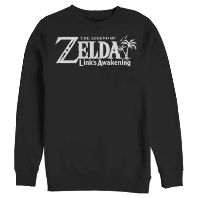 Мужской свитшот Nintendo Zelda Link's Awakening, черный