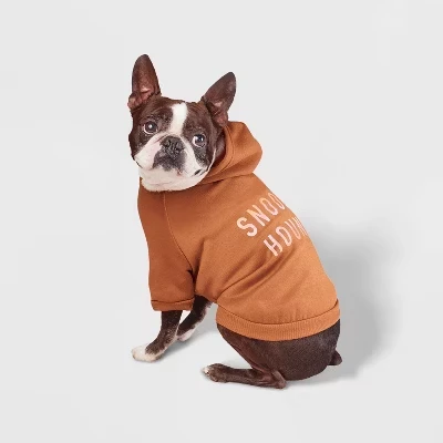 Оранжевая толстовка с капюшоном для собак Snooze Hound - ™