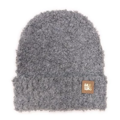 Женская шапка MUK LUKS из букле, серая