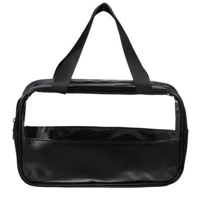 Прозрачная косметичка Unique Bargains, черная