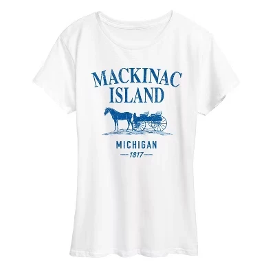 Женская футболка Instant Message Mackinac Island, белая