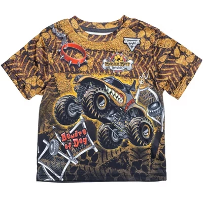 Футболка с изображением грузовика-мегалодона El Toro Loco