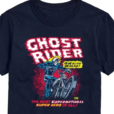 Men's -  - Ghost Rider Short Sleeve Graphic T-Shirt navy