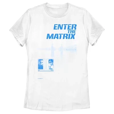 Женская футболка The Matrix Enter the Matrix, белая