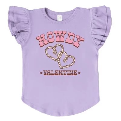 Детская футболка The Juniper Shop Howdy Valentine, лиловая