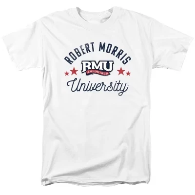 Мужская футболка NCAA Роберт Моррис, логотип, белая