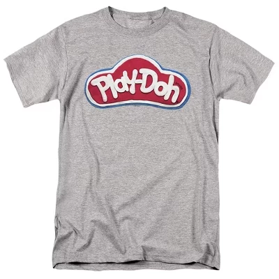 Логотип Play Doh на взрослой футболке Doh athletic heather