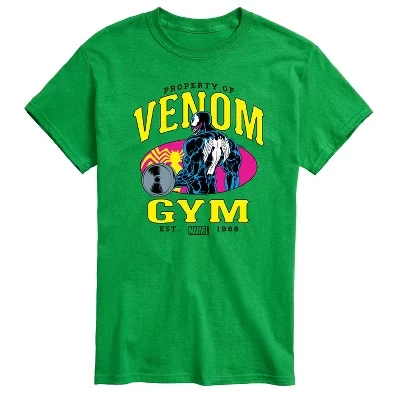 Мужская футболка Venom Gym с коротким рукавом и рисунком зеленого цвета