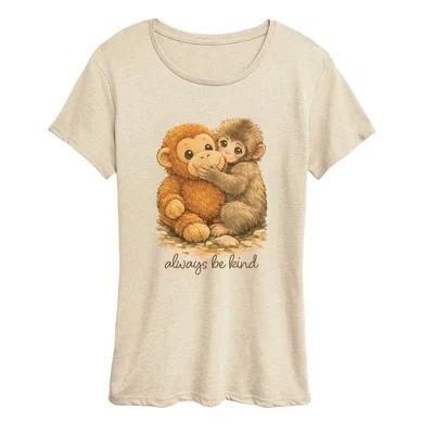 Женская футболка с коротким рукавом Punch the Monkey и графическим рисунком birch