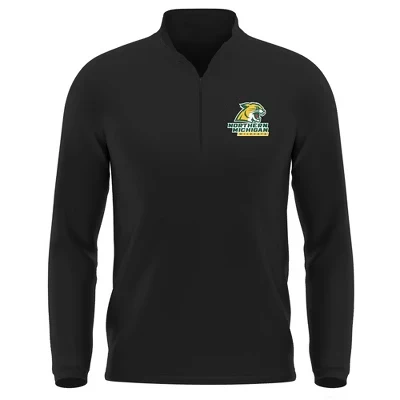 Мужской спортивный пуловер‑полузип NCAA Northern Michigan University, черный
